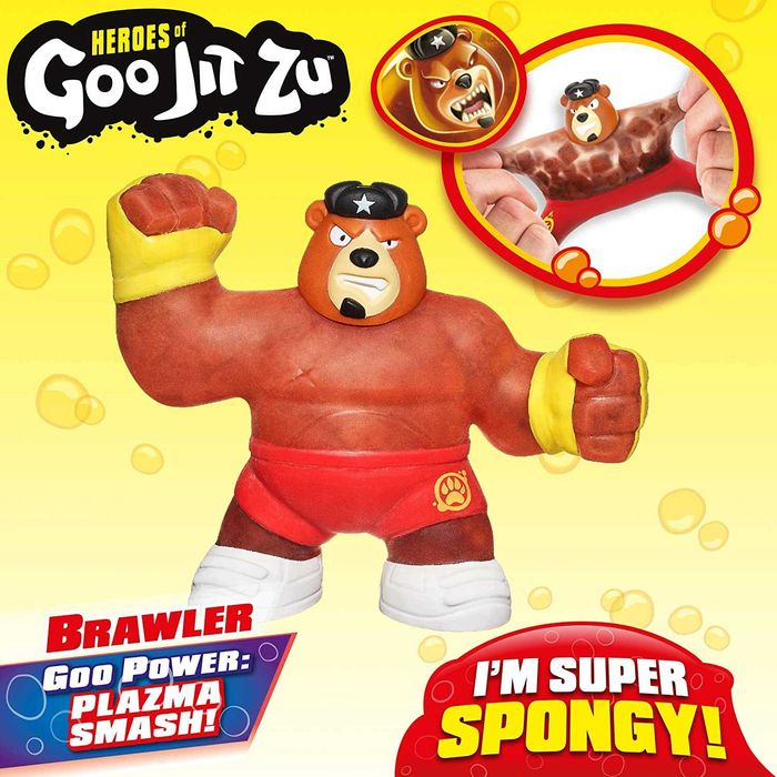 Уцінка (упаковка )Оригінал Goo Jit Zu Brawler, Spongy Bear Ведмідь Гуджитсу, тянучка