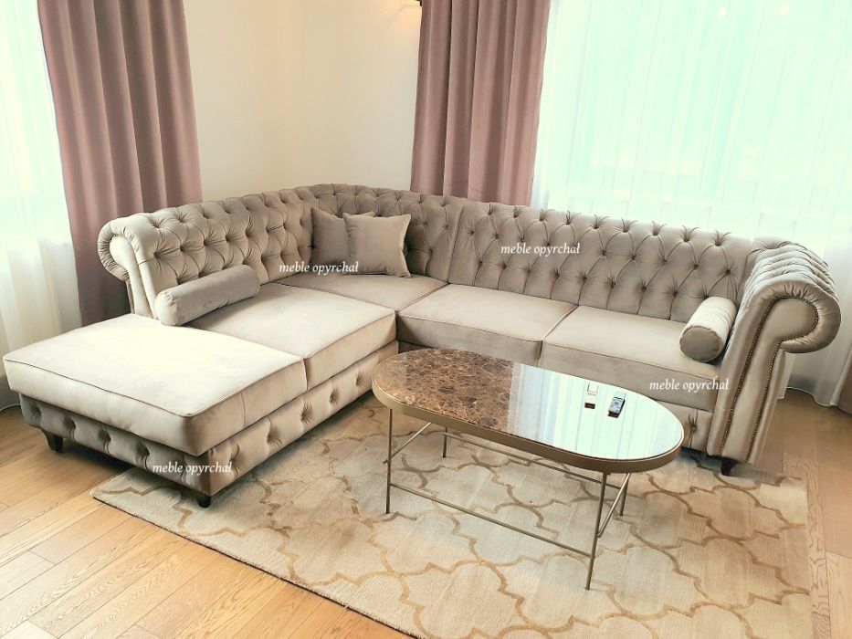 PRODUCENT/PIEKNY Naroznik chesterfield glamour spanie NR.4