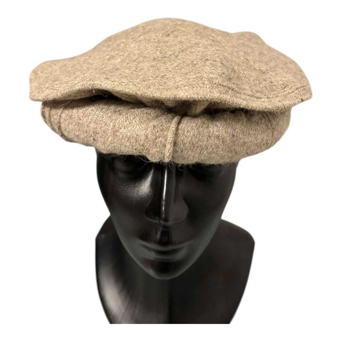 Boné de inverno Cap Chapéu Pakol 100% feito à mão (Cinza Carvão)