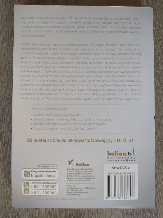 HTML5 tworzenie gier Jacob Seidelin - JavaScript, Canvas, WebGL