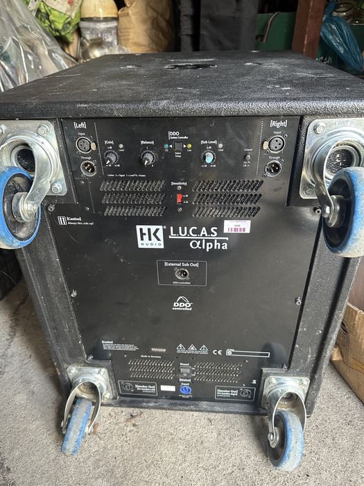Bas aktywny 18” od zestawu hk audio lucas alpha 1000w rms b&c