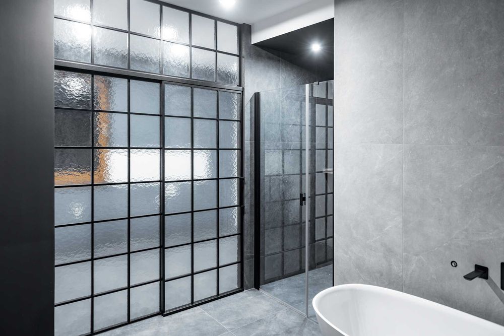 Drzwi loftowe, industrialne, przeszklenie, loft