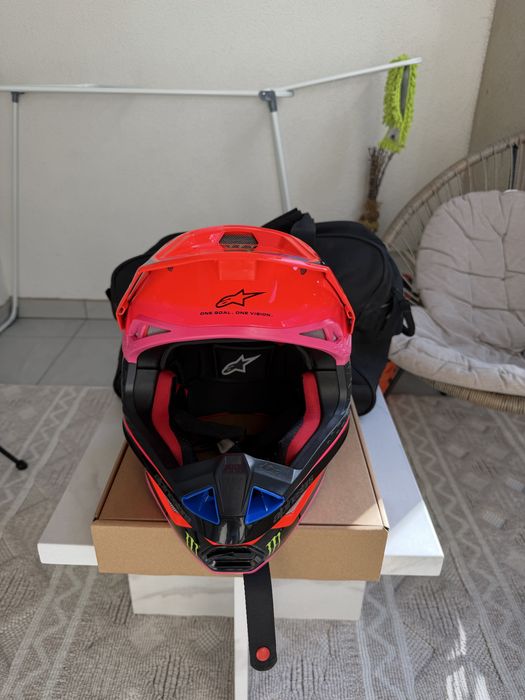 Шлем Alpinestars Supertech M10 Deegan Orange Pink Purple