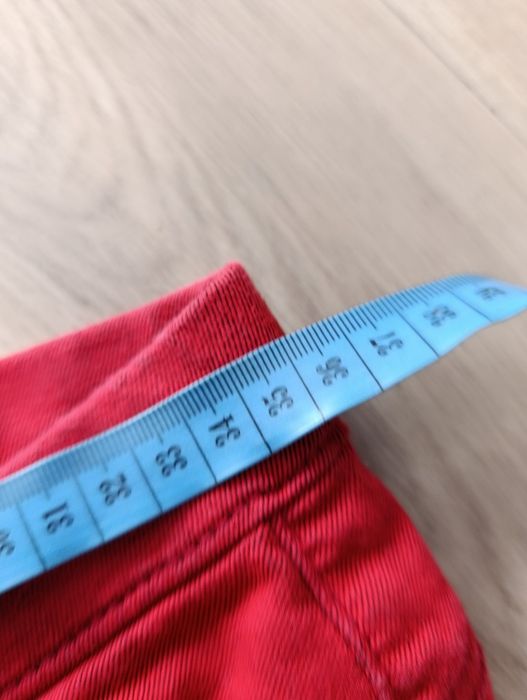 Drywash czerwone spodnie damskie 36 S rurki legginsy