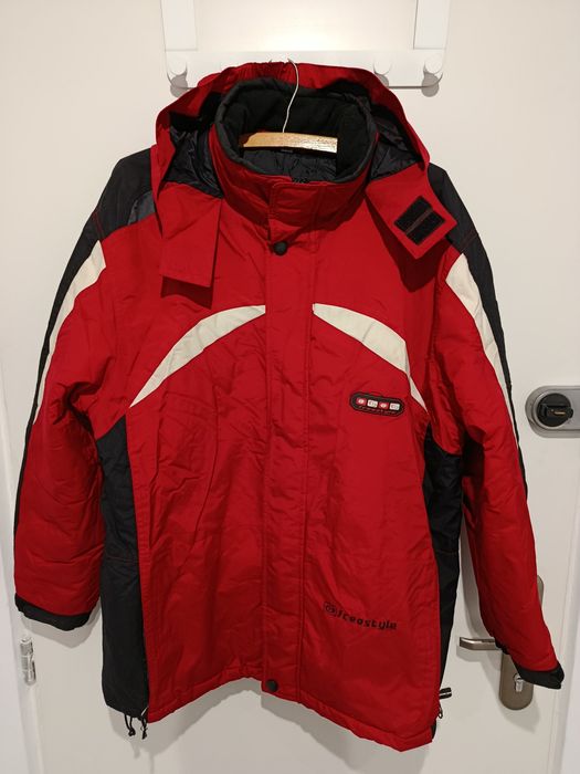 Kurtka sportowa zimowa czerwona rozmiar M 164 włoska Pocopiano