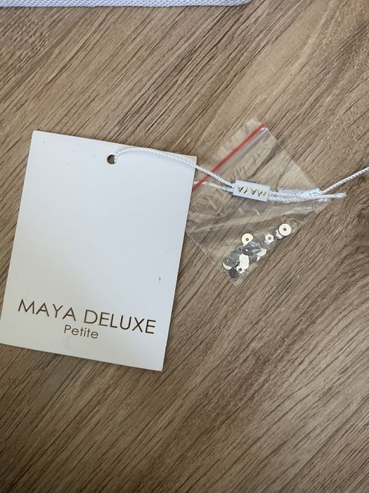 Sukienka Maya Petite Asos błyszcząca tiulowa cekiny sylwester wesele