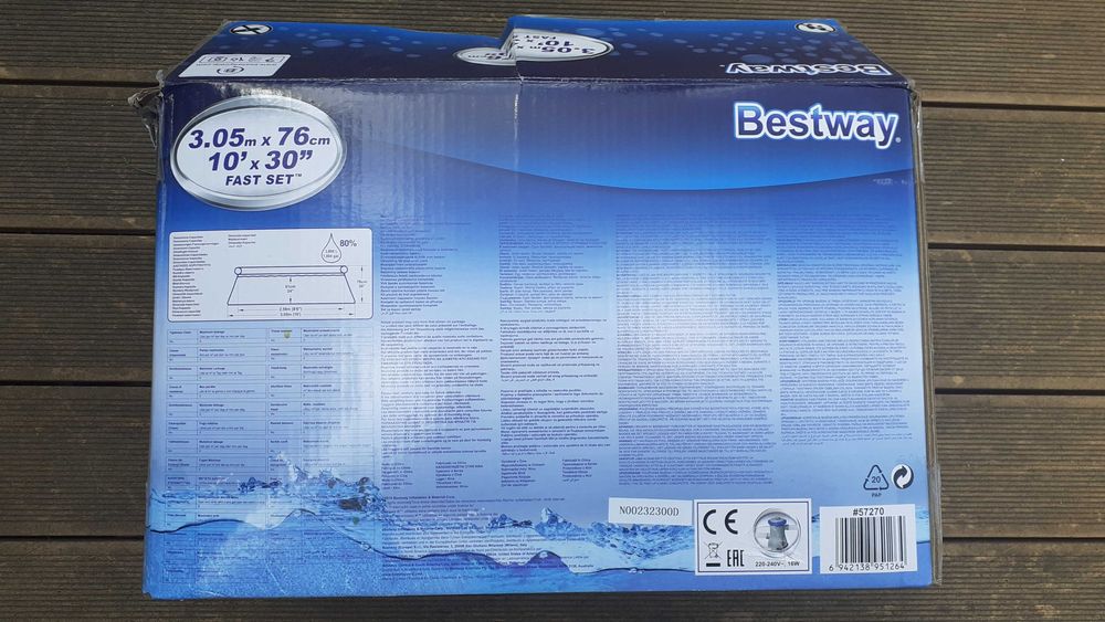 Basen ogrodowy 3m/0,8m