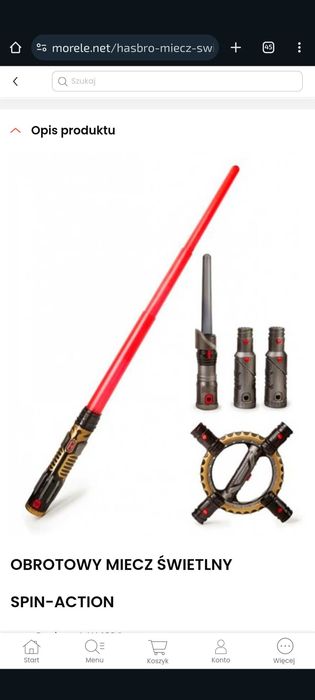 Star Wars miecz świetlny Hasbro unikat