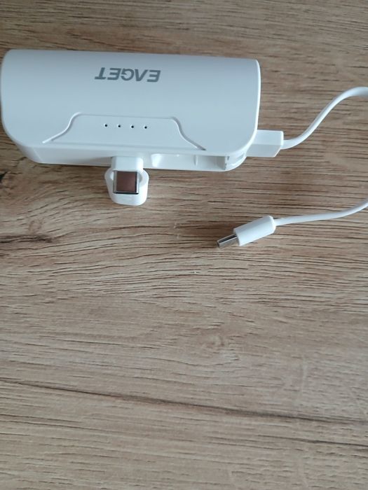EAGET Power Bank 5000mAh USB-C Mini Ładowarka iPhone biały lub czarny