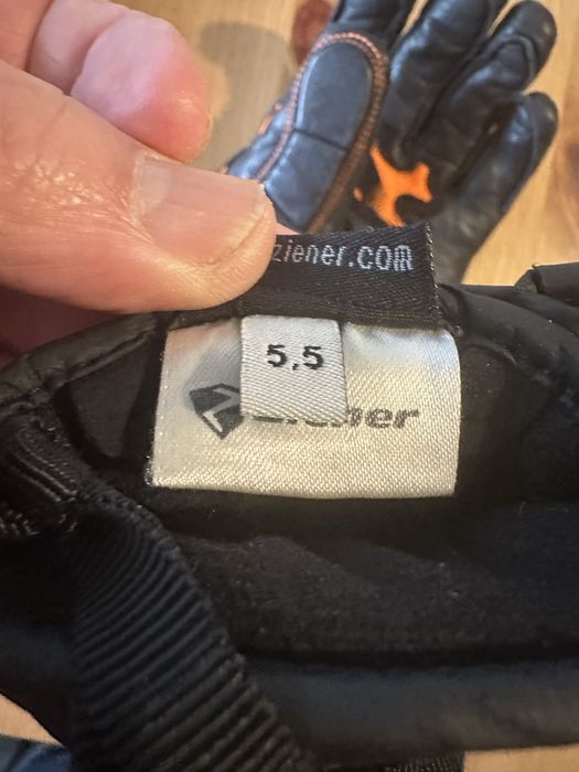 Rękawice narciarskie dziecięce ZIENER Ladir As Aw czarne 211208