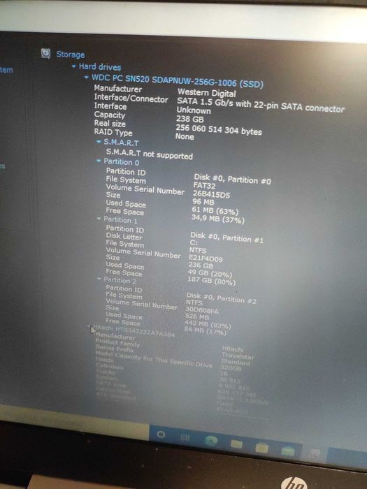 Laptop Hp Probook 440 G6 I3-8145U 16gb 256gbSSD 320gbHdd UHD 620