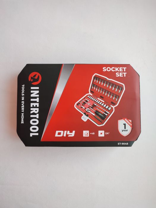 Набір інструментів 1/4  48 од  INTERTOOL ET 9048