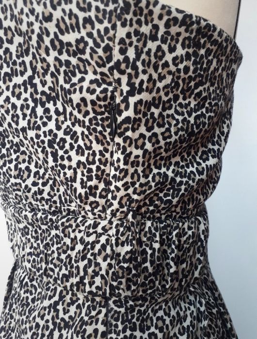 Vestido Estampado Leopardo curto
