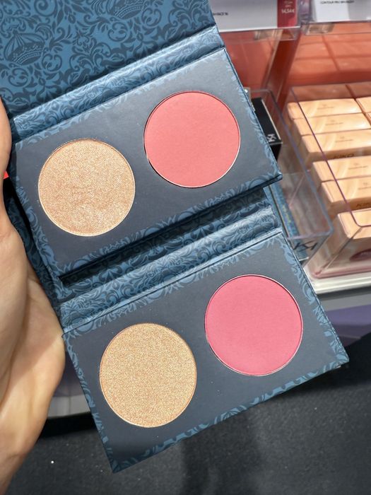 Палетка румян і бронзер Kiko Milano multi finish trio blush & bronzer 02