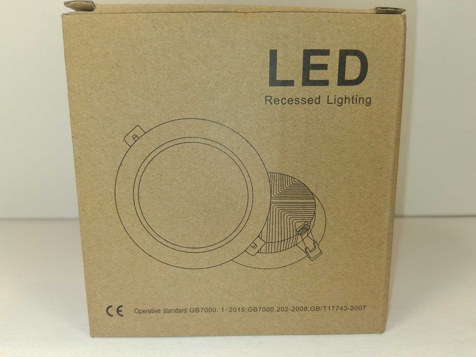 N269 Oprawa LED Podtynkowa Recessed Lighting Czarna Okrągła Zasilacz