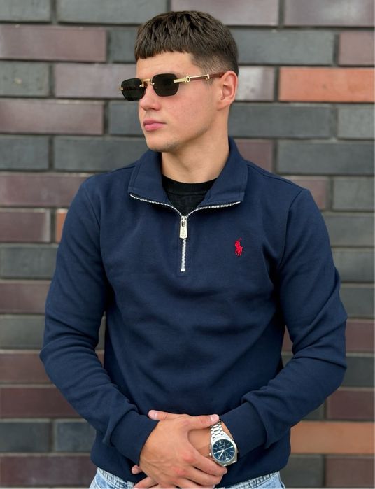 ‼️TOP‼️БЕЗ ПРЕДОПЛАТ‼️Мужская кофта полу замок поло Polo Ralph Lauren | полу зип поло ральф | кофта Polo | 1/3 polo Ralph Lauren |