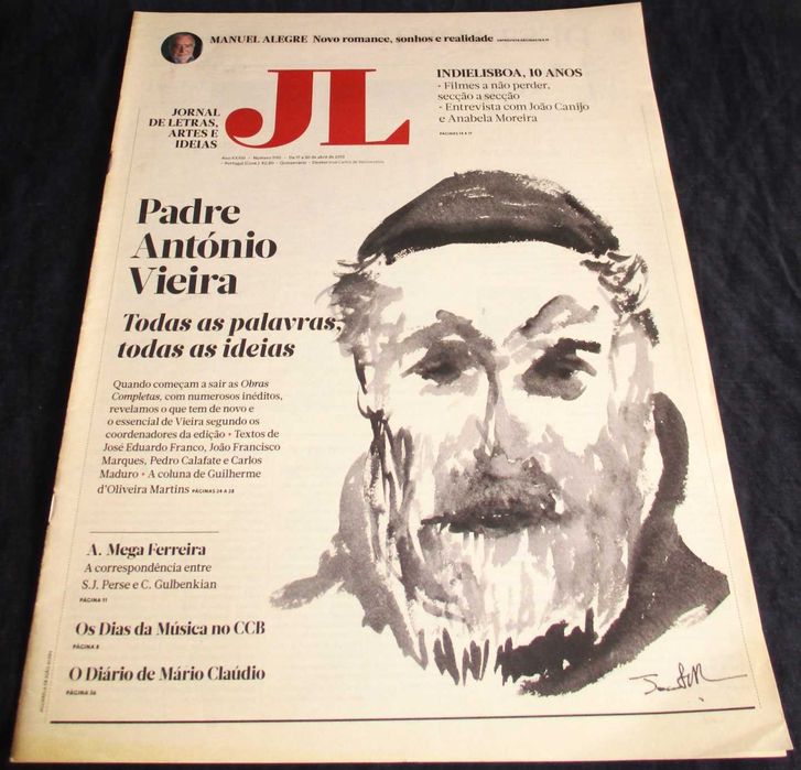 Jornal de Letras Artes e Ideias Padre António Vieira Todas as palavras todas as ideias