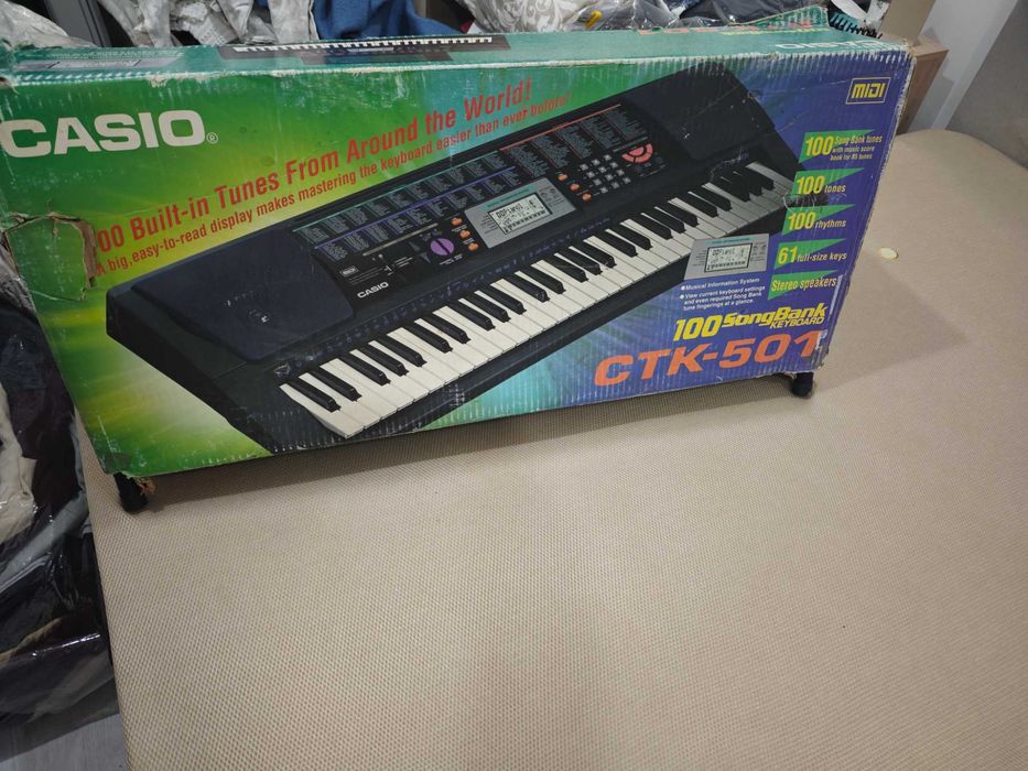 Órgão Eletrônico Casio CTK 501 Vintage Nunca Utilizado