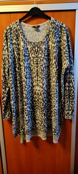 Ładna Duża Tunika oversize H&M w panterkę L stan idealny