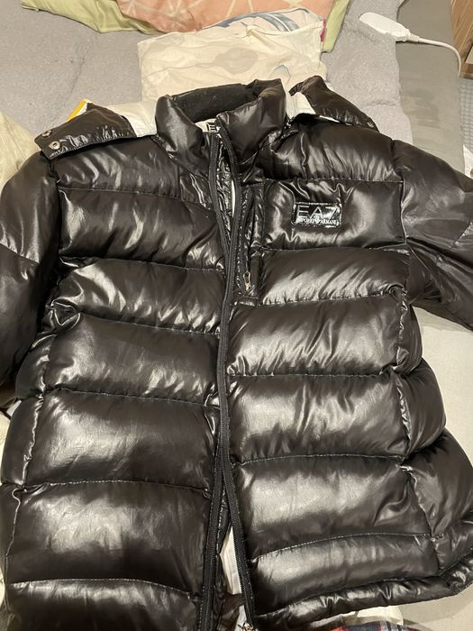 Унісекс зимова чорна куртка Armani Emporio