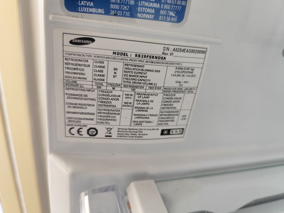 Frigorífico combinado Samsung