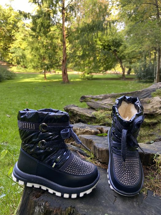 РОЗПРОДАЖ Зимові дутикі чоботи дівчинка 22-25р, арт 1157, зимние