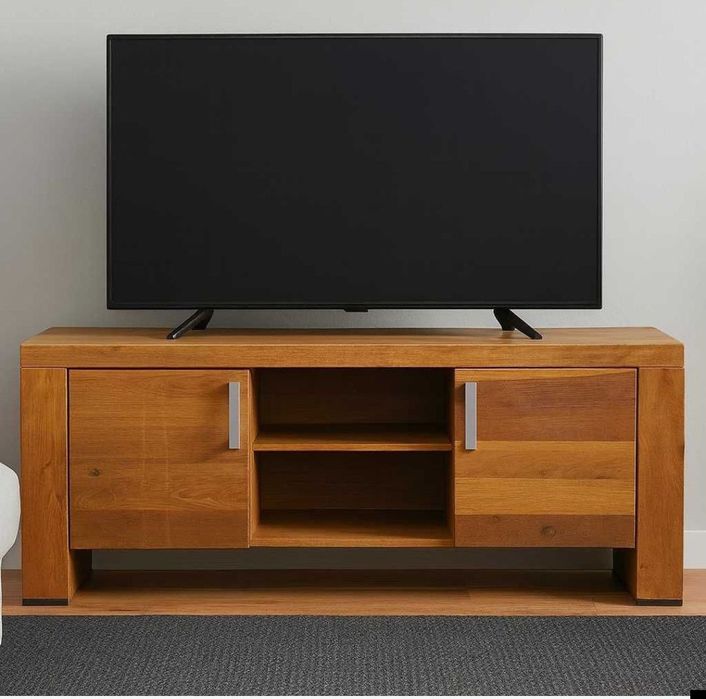 Dębowa komoda pod telewizor, RTV, lite drewno