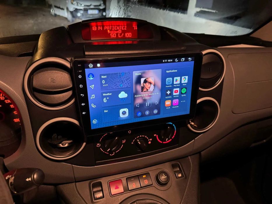Auto Rádio Citroen, Berlingo B9, Peugeot Partner anos 2008 até 2019