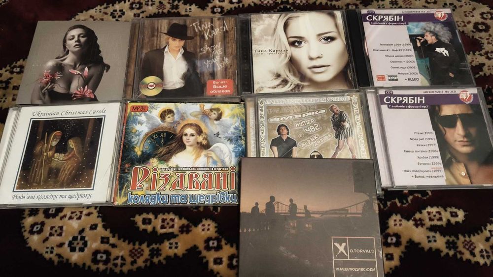 Диски Украинские  Mp3, cd