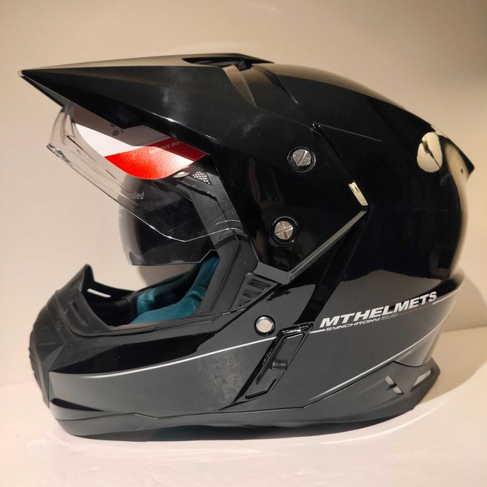 Capacete crianca MT duo-sport trail adv motard mota novo