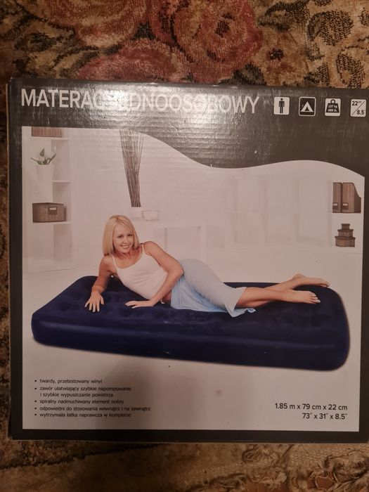 Materac jednoosobowy dmuchany nowy