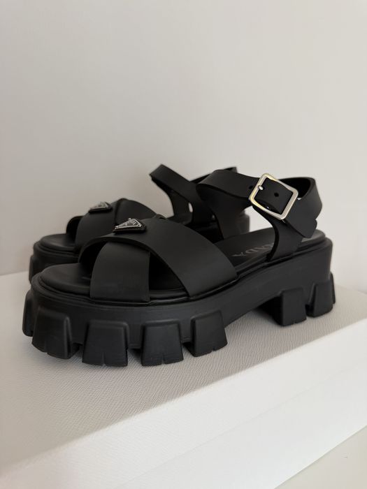 Sandały Prada Monolith rubber