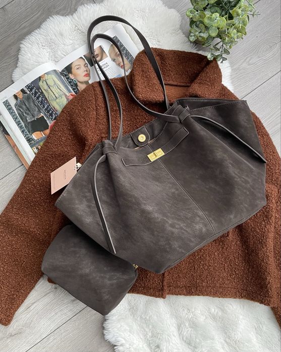 сумка тоут під нобук великоі місткості