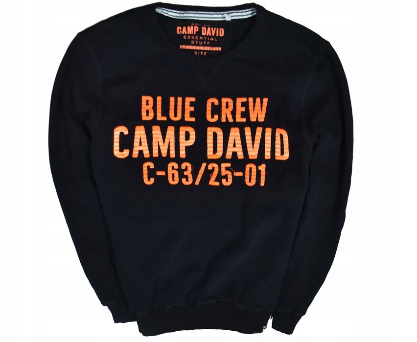 Camp David Czarna Bluza Męska Crewneck Xxl