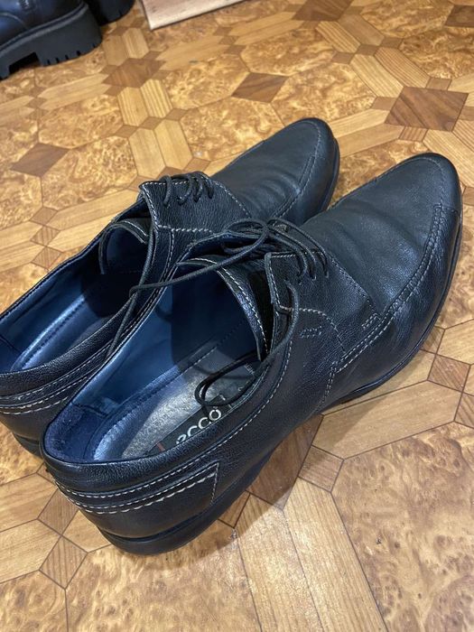 Кожанные туфли ecco, 44-45 р.