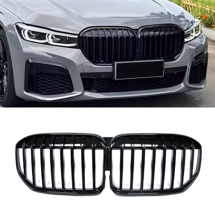 Ноздрі решітки радіатора бампера BMW 7 G11 / G12 LCI 2019-2022 Black