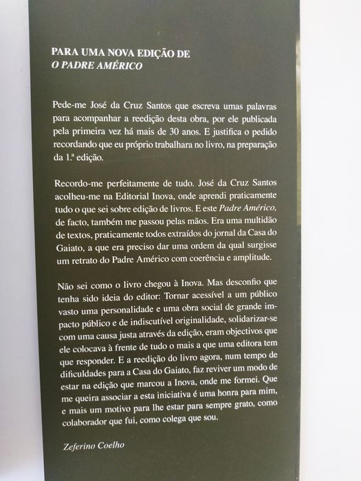 Padre Américo - Páginas Escolhidas e Documentário Fotográfico