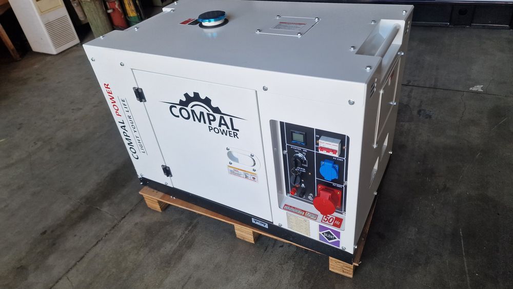 Gerador compal de 11 kva a diesel novo trifasico e monofasica