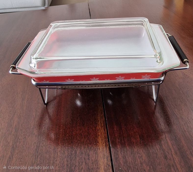 Pyrex com rechaud