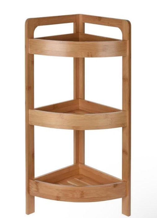 Regał łazienkowy bambusowy - 61 x 23 cm