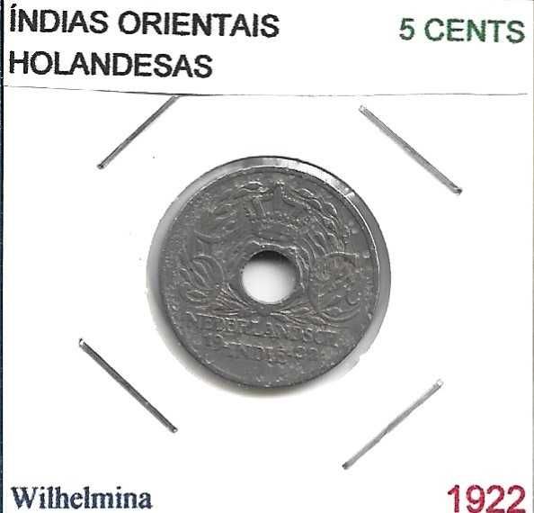 Índias Orientais Holandesas - - - - - Moedas