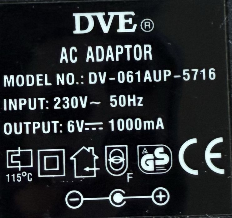 Zasilacz DVE model DV- 061AUP