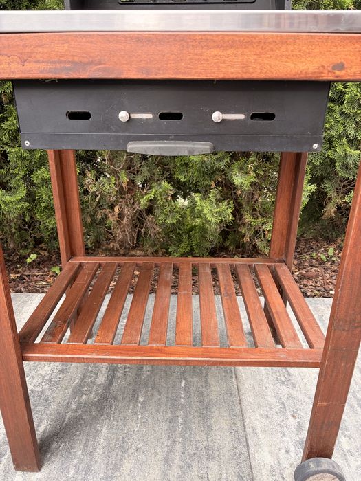 Ikea grill węglowy drewniany Applaro