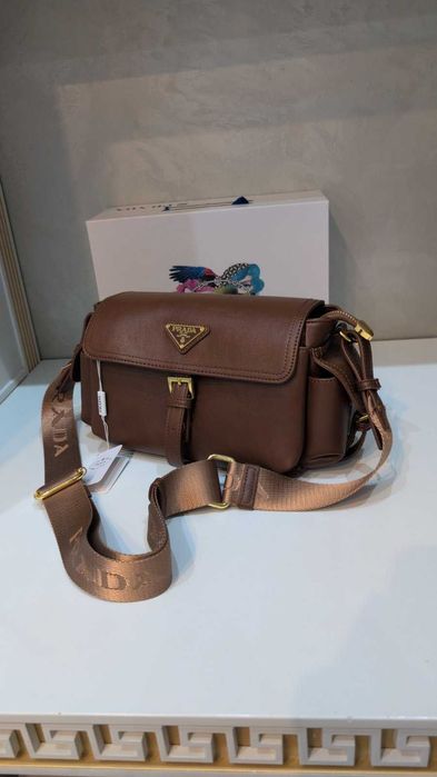 Сумка Prada з натуральної шкіри Прада кожа