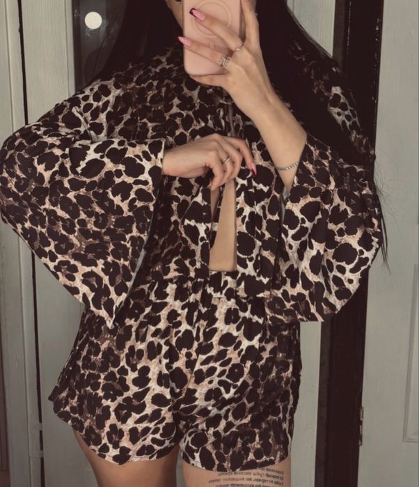 Піжама двійка леопард