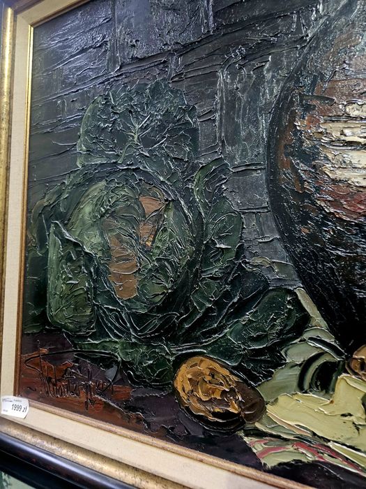 Martwa natura obraz sygnowany na płótnie 105x90  #1482 Stylowy Węgrów