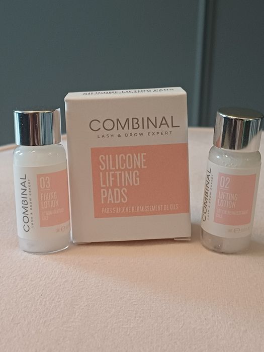 Zestaw do liftingu rzęs combinal - lifting i fixing lotion, wałeczki