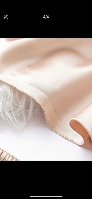 Pijama bege (top e shorts)