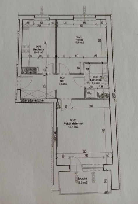 2 pokoje | 57 m² | garaż podziemny | loggia | Wygoda