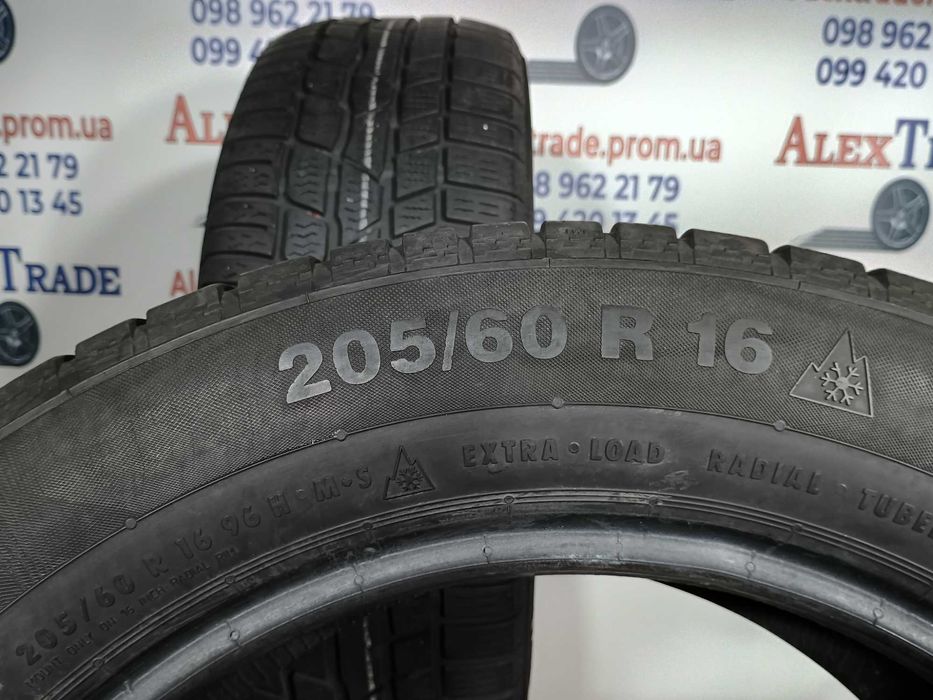 2шт. 205/60 R16 Continental ContiWinterContact TS 830P зимові шини б/у